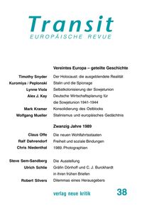 Produktbild: Transit 37. Europ&auml;ische Revue