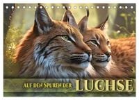 Produktbild: Auf den Spuren der Luchse (Tischkalender 2026 DIN A5 quer), CALVENDO Monatskalender