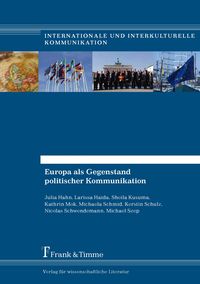 Produktbild: Europa als Gegenstand politischer Kommunikation