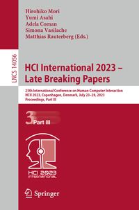 Produktbild: HCI International 2023 &ndash; Late Breaking Papers