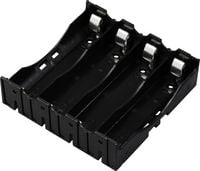 Produktbild: TRU COMPONENTS TC-13220720 Batteriehalter 4x 18650 Kontaktpole (L x B x H) 78 x 79 x 21mm