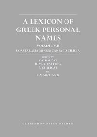 Produktbild: Lexicon Of Greek Personal Name