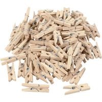 Produktbild: Creativ Company W&auml;scheklammern, L 25 mm, B 3 mm, 100 Stk