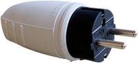Produktbild: N & L 26747 Schutzkontaktstecker Gummi 230V Hellgrau IP44
