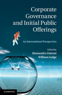 Produktbild: Corporate Governance and Initial Public Offerings