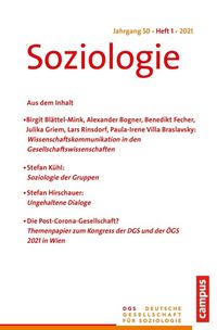 Produktbild: Soziologie 1/2021