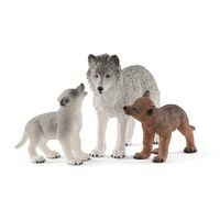 Produktbild: schleich&reg; 42472 - Wild Life, Wolfsmutter mit Welpen, Waldtiere