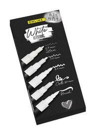 Produktbild: ONLINE Acrylmarker White Lettering 5 St&uuml;ck Kartonetui