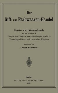 Produktbild: Der Gift- und Farbwaaren-Handel