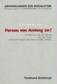 Produktbild: Breuer, C: Person von Anfang an