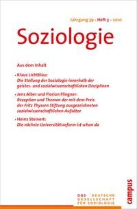 Produktbild: Soziologie 3.2010