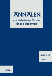 Produktbild: Annalen des Historischen Vereins f&uuml;r den Niederrhein 223 (2020)