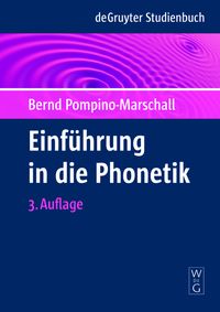 Produktbild: Einführung in die Phonetik