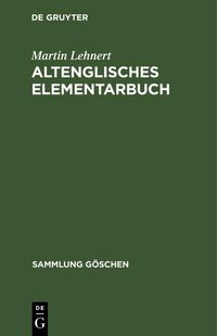 Produktbild: Altenglisches Elementarbuch