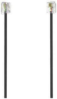 Produktbild: Hama Telefon (analog) Anschlusskabel [1x RJ11-Stecker 6p4c - 1x RJ11-Stecker 6p4c] 10 m Schwarz