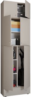 Produktbild: Holz Besenschrank Staubsauger Putzschrank Lona SA
