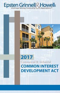 Produktbild: 2017 Commercial & Industrial Common Interest Development Act