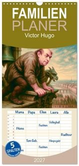 Produktbild: Familienplaner 2027 - Victor Hugo mit 5 Spalten (Wandkalender, 21 x 45 cm) CALVENDO