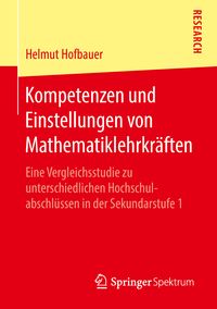Produktbild: Kompetenzen und Einstellungen von Mathematiklehrkr&auml;ften