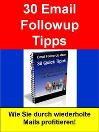 Produktbild: 30 Email Followup Tipps