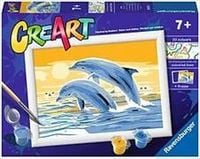 Produktbild: Malen nach Zahlen, CreArt. Delightful Dolphins