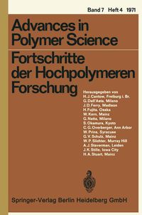 Produktbild: Fortschritte der Hochpolymeren Forschung