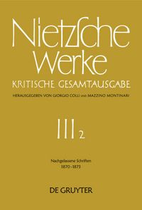 Produktbild: Nachgelassene Schriften 1870 - 1873