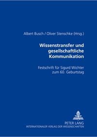 Produktbild: Wissenstransfer und gesellschaftliche Kommunikation