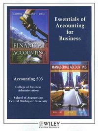 Produktbild: Essentials of Accounting for Business: Accounting 203 College of Business Administration School of Accounting Central Michigan University; Financial A