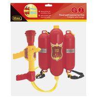 Produktbild: Idena Kinder-Feuerwehr-Wasserspritze mit verstellbarer D&uuml;se 2,2l Wassertank 40cm