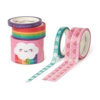 Produktbild: Legami Set mit 5 Papier-Klebeb&auml;ndern - Tape By Tape - Regenbogen