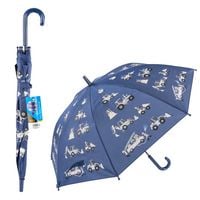Produktbild: Idena Regenschirm Magic Fahrzeuge blau &Oslash;83x66cm