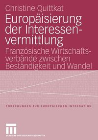 Produktbild: Europ&auml;isierung der Interessenvermittlung