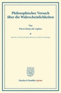 Produktbild: Philosophischer Versuch &uuml;ber die Wahrscheinlichkeiten.
