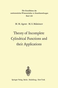 Produktbild: Theory of Incomplete Cylindrical Functions and their Applications