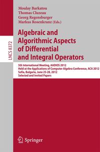 Produktbild: Algebraic and Algorithmic Aspects of Differential and Integral Operators