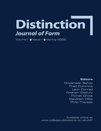 Produktbild: Distinction. Journal of Form