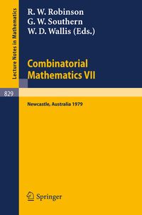Produktbild: Combinatorial Mathematics VII