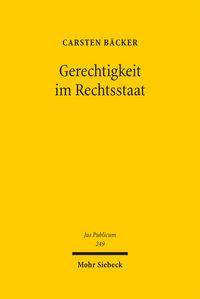 Produktbild: Gerechtigkeit im Rechtsstaat