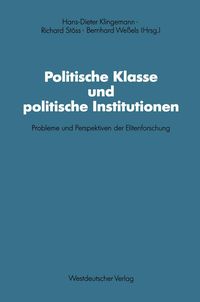Produktbild: Politische Klasse und politische Institutionen