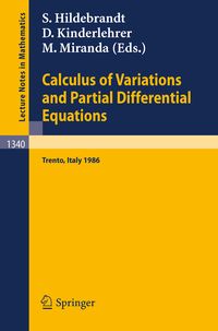 Produktbild: Calculus of Variations and Partial Differential Equations