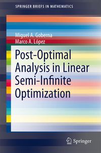 Produktbild: Post-Optimal Analysis in Linear Semi-Infinite Optimization