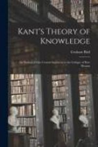 Produktbild: Kant's Theory of Knowledge