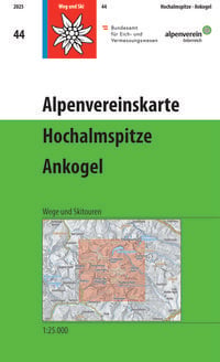 Produktbild: Alpenvereinskarte