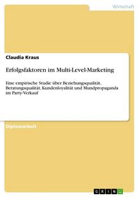 Produktbild: Erfolgsfaktoren im Multi-Level-Marketing