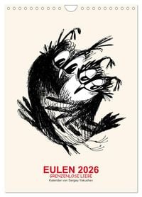 Produktbild: EULEN 2026 GRENZENLOSE LIEBE (Wandkalender 2026 DIN A4 hoch), CALVENDO Monatskalender