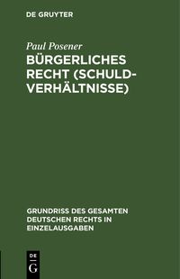 Produktbild: B&uuml;rgerliches Recht (Schuldverh&auml;ltnisse)