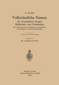 Produktbild: Volkst&uuml;mliche Namen der Arzneimittel, Drogen Heilkr&auml;uter und Chemikalien
