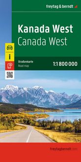 Produktbild: Freytag & berndt Stra&szlig;enkarte Kanada West 1:1,8 Mio.