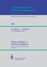 Produktbild: Sorts and Types in Artificial Intelligence